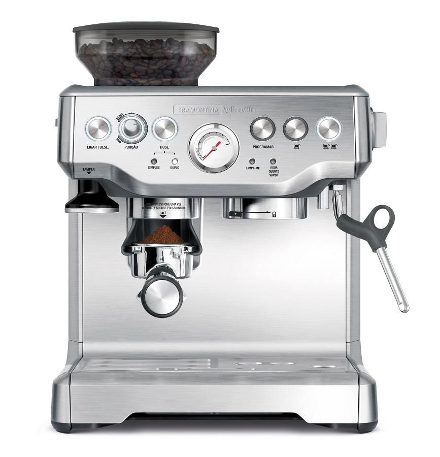 Cafeteira Elétrica Tramontina by Breville Express Pro em Aço Inox com Moedor 2 L 