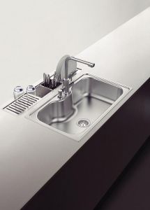 Canal Organizador em Aço Inox Tramontina para Sobrepor com Acabamento Scotch Brite 105x18 cm