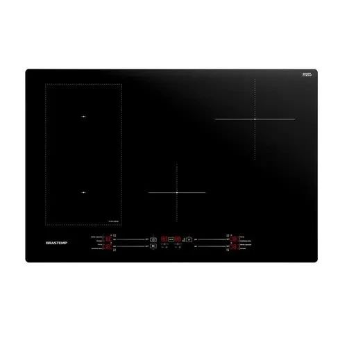 Cooktop 4 bocas de indução Brastemp com Flexizone Preto - BDJ77BE • 220v