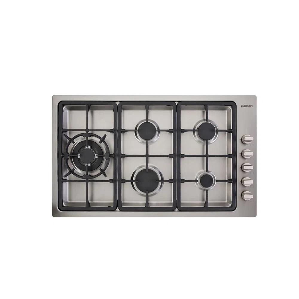 COOKTOP A GÁS 5 QUEIMADORES 90CM 220V CUISINART ARKTON INOX