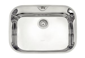 Cuba de embutir Lavínia 48 BL em Aço Inox Alto Brilho Válvula com Escape 48x34 cm - Tramontina