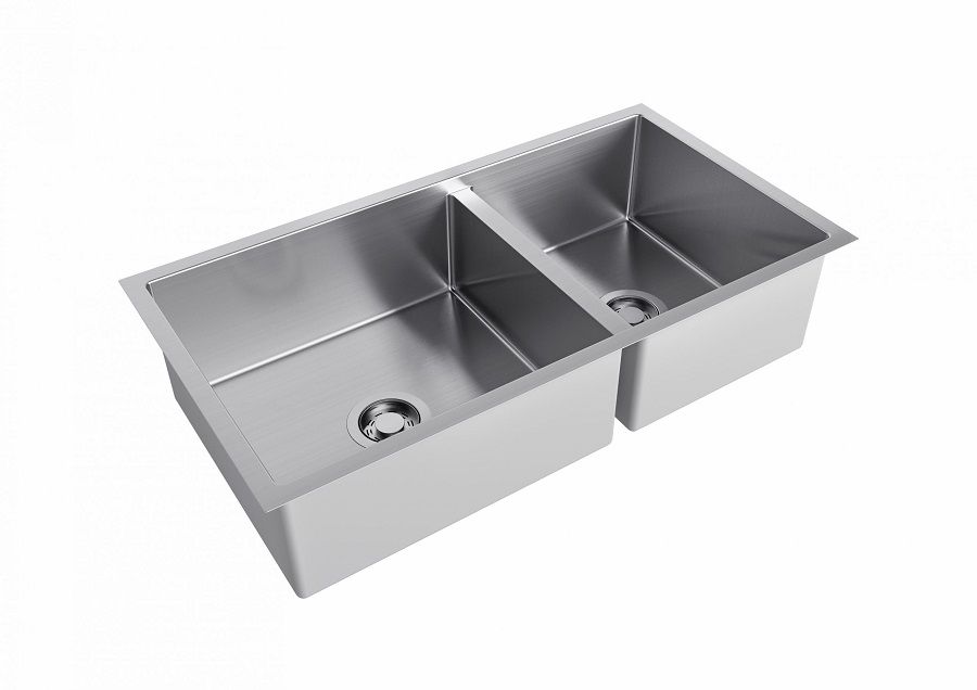 Cuba Dupla Para Cozinha Quadratino Inox - Debacco