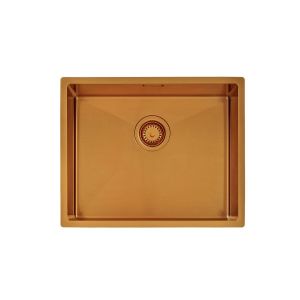 Cuba Tramontina Design Collection Quadrum em Aço Inox com Revestimento PVD Gold 50x40 cm