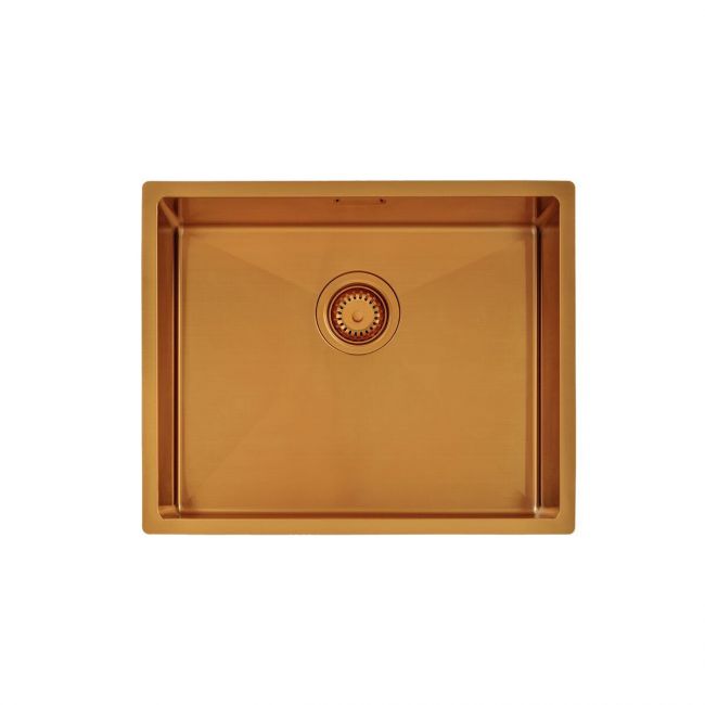 Cuba Tramontina Design Collection Quadrum em Aço Inox com Revestimento PVD Gold 50x40 cm