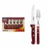 Kit De Talheres Jumbo Churrasco Polywood Vermelho - Tramontina