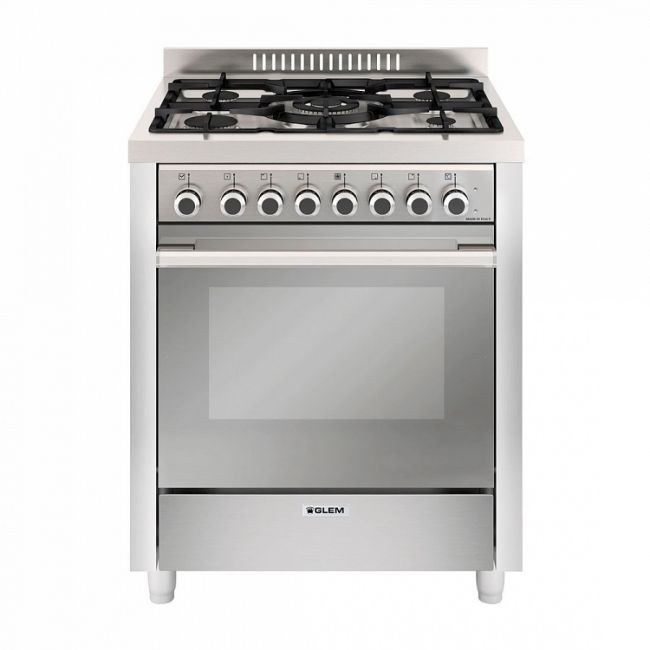 Fogão 5 Bocas Com Forno Á Gás 70 Litros Glem - 220V