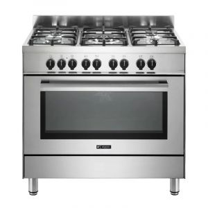 Fogão de Piso Artigiano 5 Bocas Forno Elétrico 90cm Inox - LNTC95MARTX2