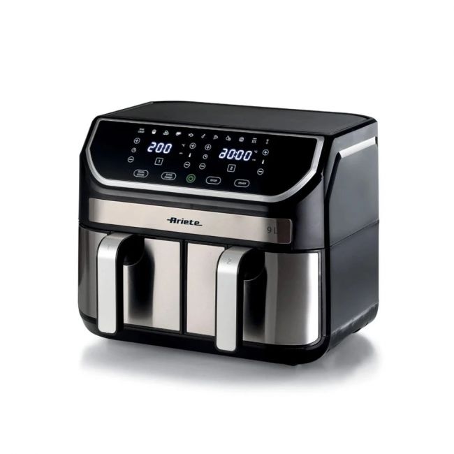 Fritadeira Air Fryer Dual 9L Metal Ariete 4625 com Cesto Duplo (4,5L x 2)