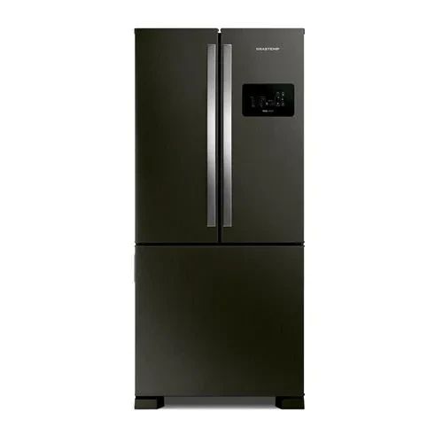 Geladeira Brastemp Eclipse Collection Frost Free French Door Inverter A+++ 554 litros cor Black Inox - BRO85AE • 110V