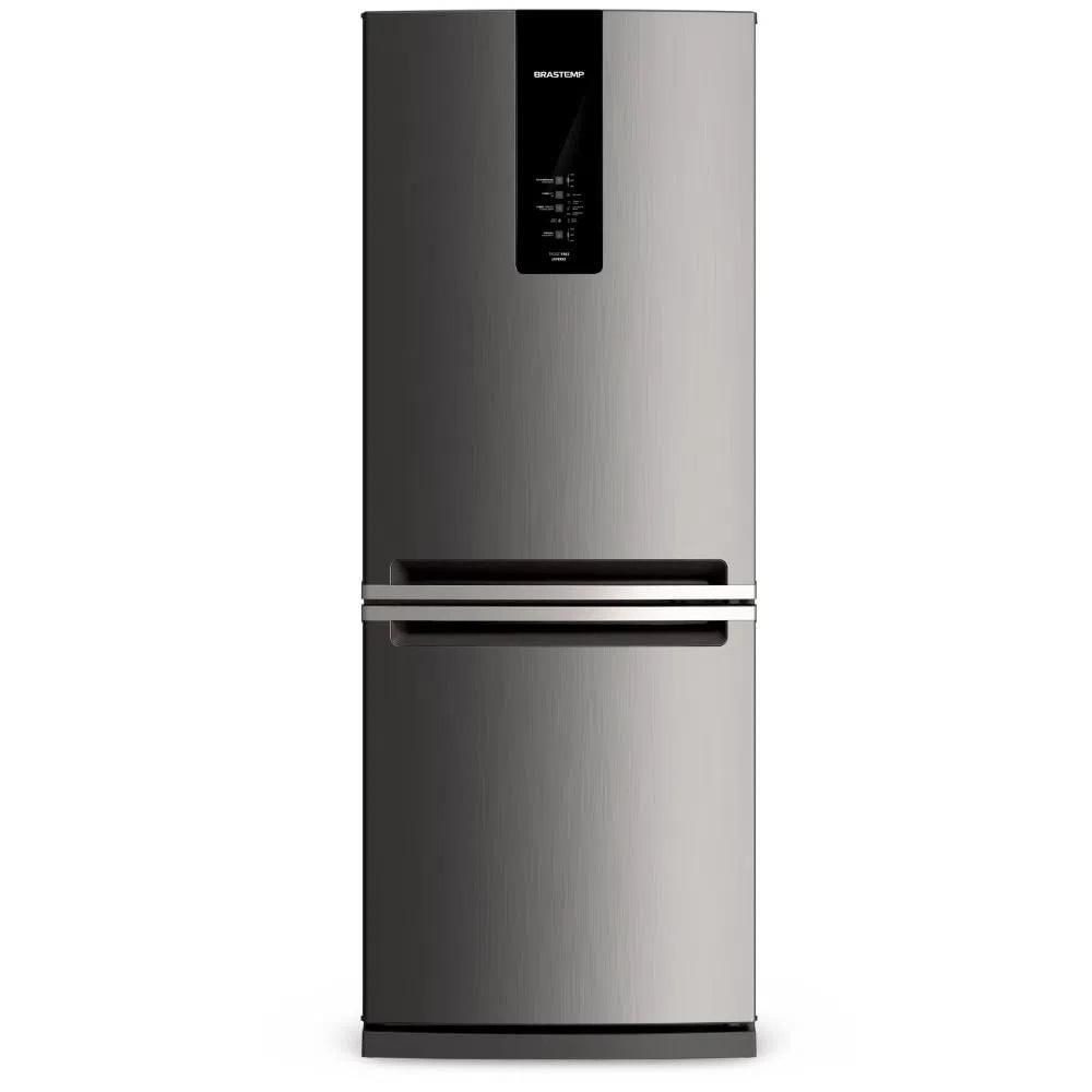 Geladeira Brastemp Frost Free Inverse 443 litros Inox com Turbo Ice - BRE57AK