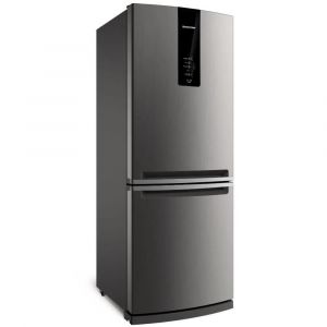 Geladeira Brastemp Frost Free Inverse 443 litros Inox com Turbo Ice - BRE57AK