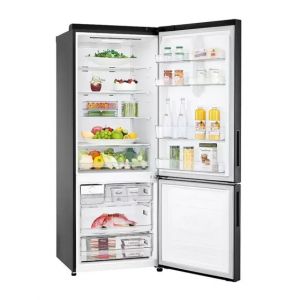 Geladeira Smart LG Frost Free Inverter 451L Inverse Cor Black Inox (GC-B569NQL)