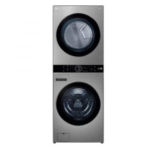 Lava e Seca Elétrica Smart LG WashTower 17kg Aço Escovado com Inteligência Artificial AIDD™ - 220V