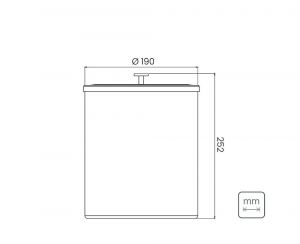 Lixeira Inox com Revestimento Rose Gold 5L - Tramontina