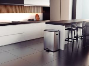 Lixeira Octos em Aço Inox com Balde Removível e Pedal 45 L - Tramontina