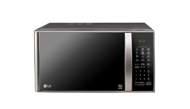 Micro-ondas Grill Limpa Fácil com Acabamento Prata Nobre 30L - LG