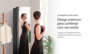 Styler LG Espelhado com Vapor TrueSteam™