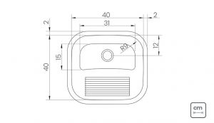 Tanque de Encaixe Hera 25 L em Aço Inox Polido - 94403/407-Tramontina